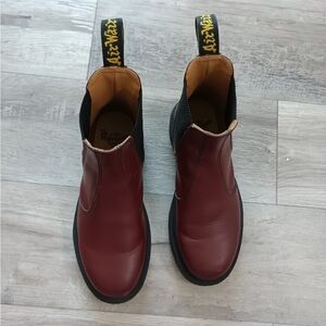 Dr. Marten's Burgundy Chelsea Boots